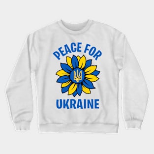 PEACE FOR UKRAINE SLAVA UKRAINI PROTEST PUTIN PROTEST RUSSIA Crewneck Sweatshirt